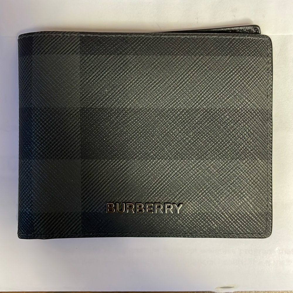 Burberry Check Slim Bifold Wallet